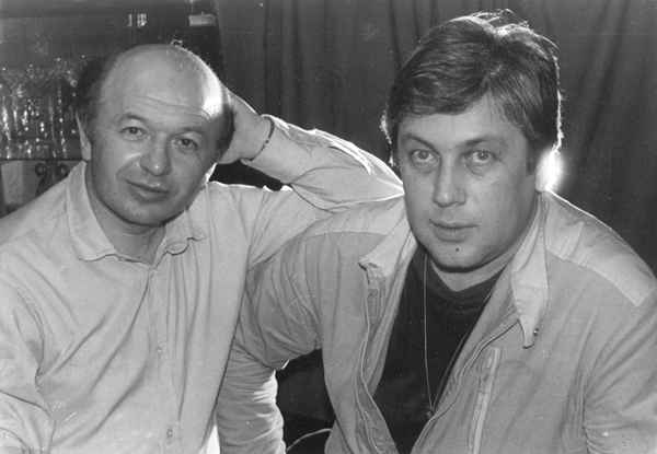 Борис ФЕЛЬДМАН  и  Владимир ВИНОКУР,  г.Омск,  апрель 1985 г.